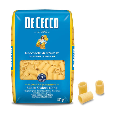 DE CECCO Pasta 100% Gnocchetti di Zita n. 37 Nudeln 1x500g Original italienisch