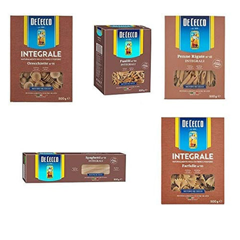 De Cecco Testpaket De Cecco Pasta integrale Vollkornnudeln 500g ( ) 5 x 500g Original italienisch