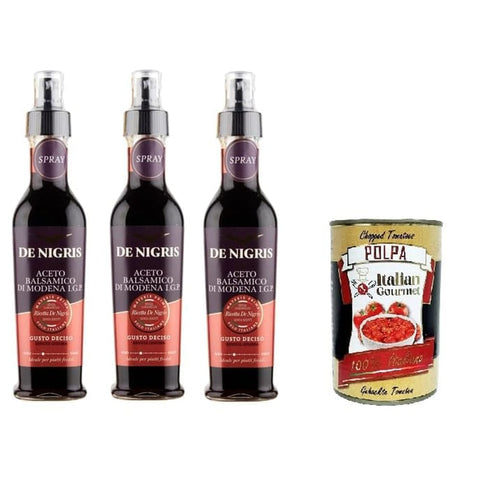 De Nigris Essig De Nigris Balsamico Essig aus Modena I.G.P. Gusto Deciso Spray 3x250 ml italienisch Original 8032754437315