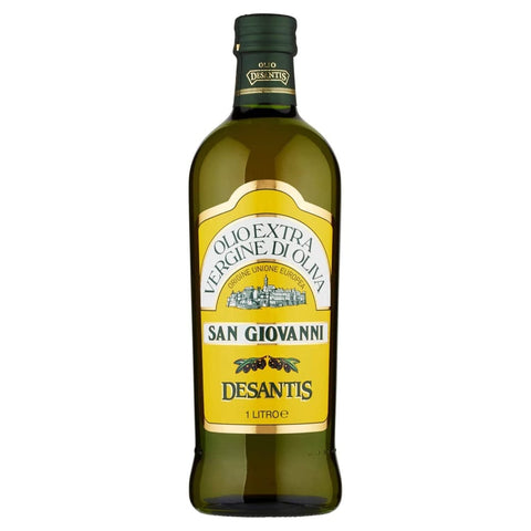 De santis Oliven De santis Desantis Olivenöl 1 Liter San Giovanni - extra nativ - Olio Extra Vergine di Oliva 3x Original italienisch inkl. Italian Gourmet Polpa 400g 8009113015200