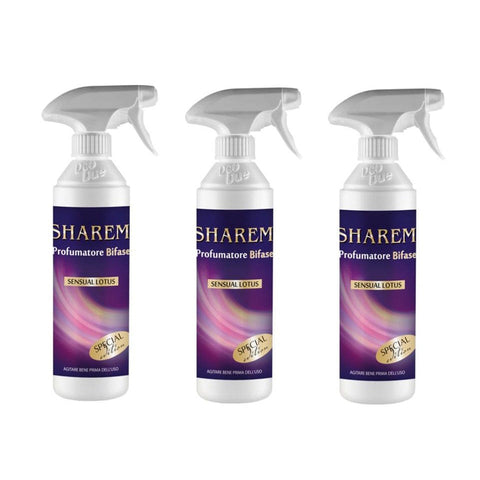 Deo Due Profumatore Bifase Sharem Sensual Lotus Luft und Textilerfrischer 3x 500 ml italienisch Original