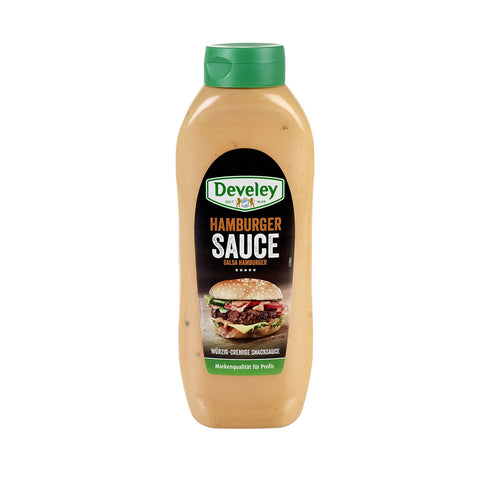 Develey Hamburger Sauce, 4er Pack (4 x 875 ml) Barbequesaucen italienisch Original