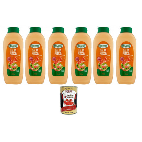 Develey Salsa Rosa Soße TOPDOWN 6x 875 ml Salsas italienisch Original