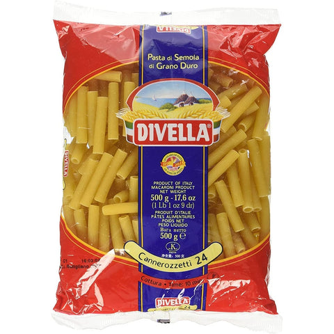 Divella Cannerozzetti Nudeln & Pasta Divella Cannerozzetti N. 24 Hartweizengrieß Pasta Italienische Nudeln Packung 500 g 10x italienisch Original + kostenlos Polpa di Pomodoro 400 g Dose 8005121000245