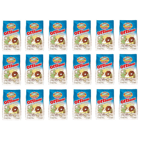 Divella Ottimini alle Nocciole Shortbread Kekse mit gehackten Haselnüssen 350g biscuits cookies italienische Kekse 18x Original italienisch