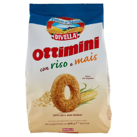 Divella Kekse Divella Ottimini Kekse mit Reis und Mais, 400g Original italienisch 8005121214260