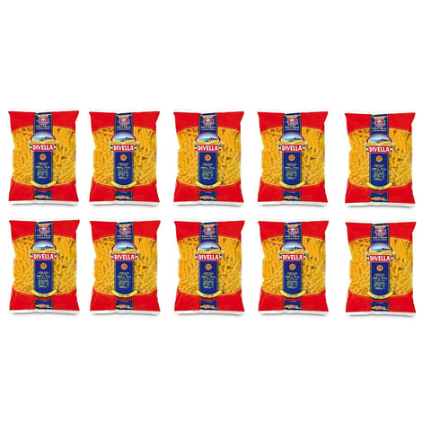 Divella Pasta 100% Italienisch N° 40 Fusilli 500 g Kurze Pasta Original