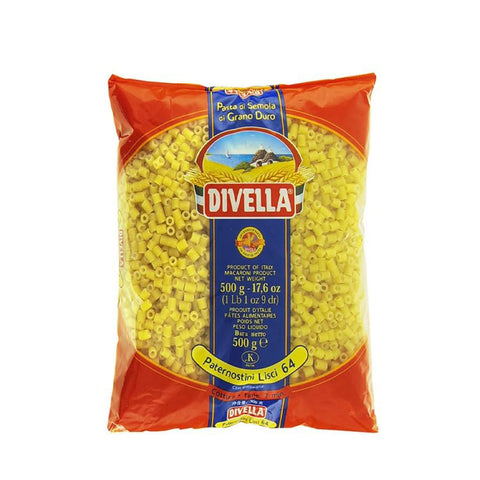 Divella HARTWEIZENGRIESS NUDELN PATERNOSTINI GLATT 500 X 24 64 GR Original italienisch