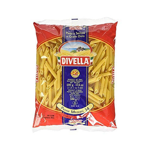 Divella HARTWEIZENGRIESS NUDELN PENNE MEZZANE 24 500x34g Original italienisch Pasta