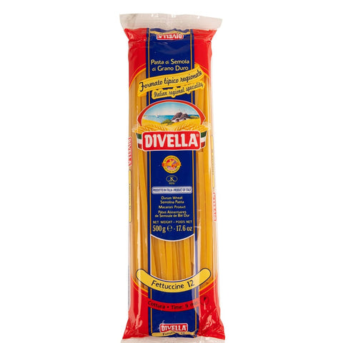 Divella Kurze Pasta Divella Pasta Divella 100% N°12 Fettuccine 10x 500g italienisch Original