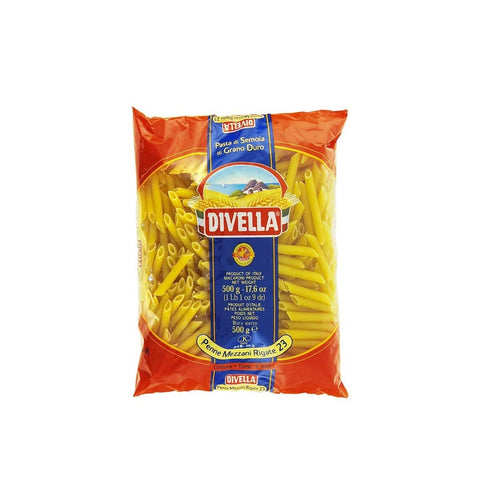 Divella penne mezzani rigate 23 cottura 9 minuti da 500 grammi (082680) italienisch Original