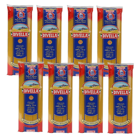 Divella Längliche Pasta Divella N8 Spaghetti 1000g 8 x Original italienisch 5404015614446