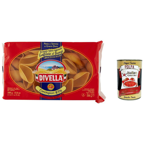 Divella Pasta 100% italienische Conchiglioni 87 b nudeln 500 g 8x italienisch Original + kostenlos polpa 400 g