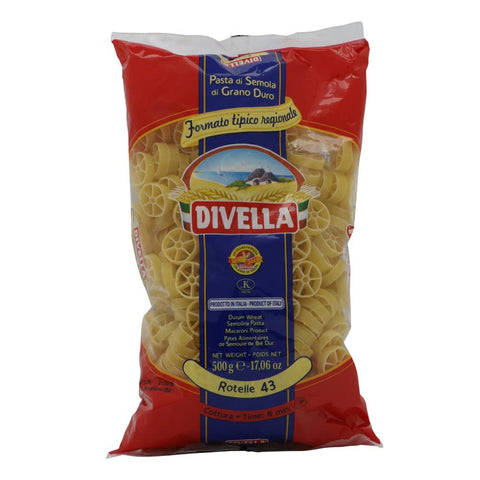 Divella Nudeln & Pasta Divella Pasta Divella 100% Italienisch N°43 Rotelle 500 g 5x italienisch Original 8005121002430