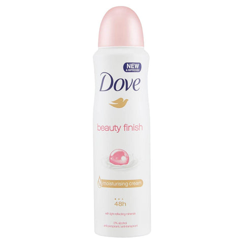 Dove Deospray Damen 4er Pack Beauty Finish 0% Alkohol Antitranspirant ( ) 4x150 ml italienisch Original Deodorant