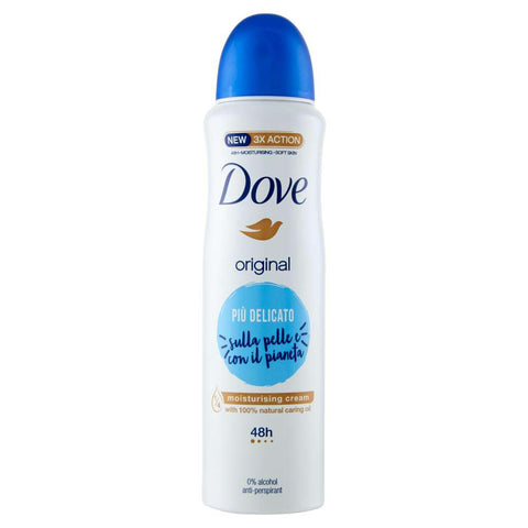 Dove 12 Dove Original anti traspirant deospray deo spray deodorant ohne alkohol 150 ml italienisch Original