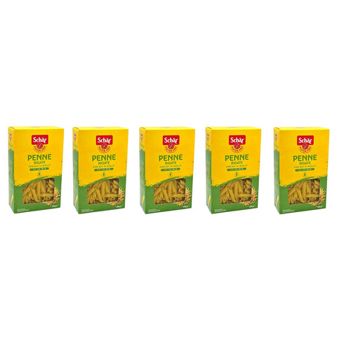 Schar SCHÄR Senza Glutine Penne Rigate Glutenfrei Pasta mit 20% Hirse 5x500g Original italienisch