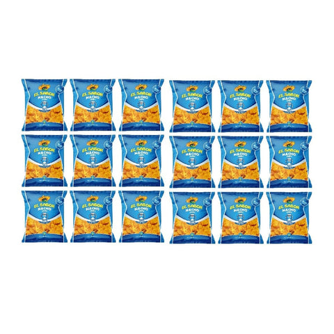 El Sabor Abgepackte Gebäckstücke El Sabor Nacho Natural Flavor Natürlicher Geschmack 18x 100 gr Abgepackte Gebäckstücke italienisch Original 5202175001096