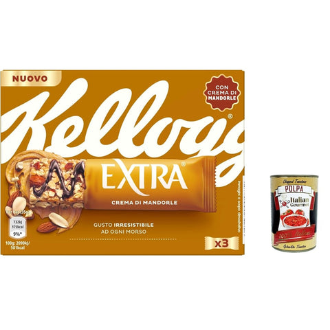 Extra Barretta Knabberartikel Extra Barretta con Arachidi Mandorle e Creme di Mandorla mit Erdnüssen Mandeln und Mandelcremes 105 g 12x italienisch Original Pastasauce + kostenlos polpa 400 g 5059321004872