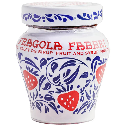 Fabbri 1905 Erdbeeren Fabbri 1905 Fragola Erdbeeren in Sirup eingelegt Leckeres Topping für Panacotta Eis Joghurt Desserts Kuchen oder Käse Inhalt 230g italienisch Original 8001780499994