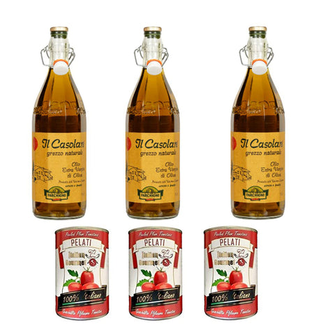 Farchioni Casolare Olivenöl Extra Vergine 100% nativ natives Olio Oliva 3x1l Original italienisch Feinkost