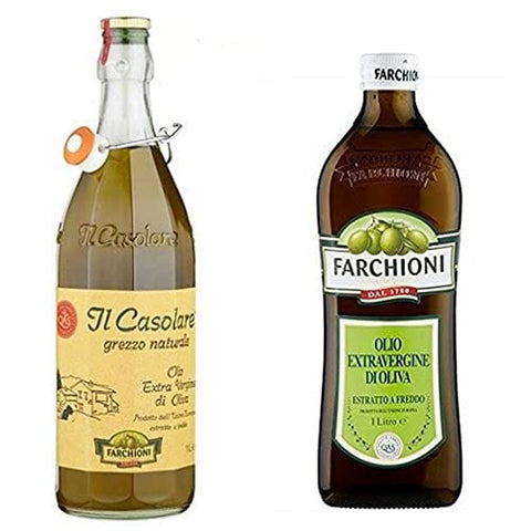 Farchioni Il casolare grezzo naturale Extra nativ Natives Olivenöl olio oliva 5x1l Original italienisch Feinkost