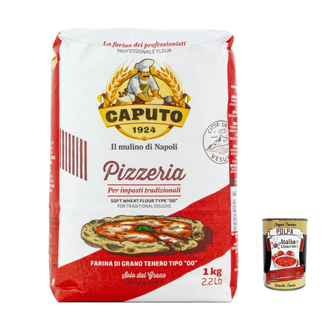 Farina Molino Caputo Paniermehl & Knödelbrot Farina Molino Caputo Pizzeria, farina per Pizza Napoli Pizzamehl Pizza Mehl 1kg Tipo 00 ' 4x Original italienisch inkl. Italian Gourmet Polpa 400g 8014601036100