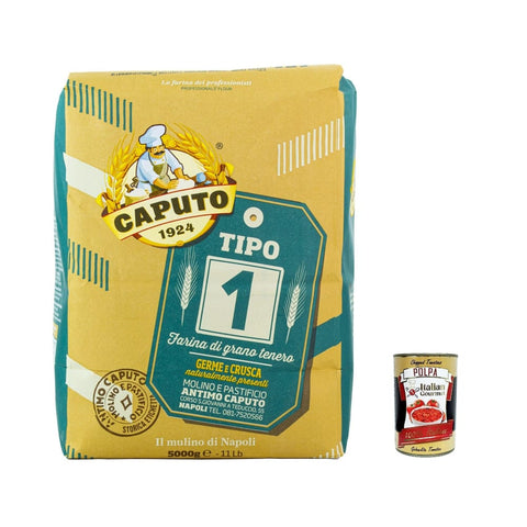 Farina Molino Teffmehl Farina Molino Caputo tipo 1 Pizza Napoli Pizzamehl Pizza Mehl 5 kg 3x italienisch Original + kostenlos polpa 400 g 8014601014634
