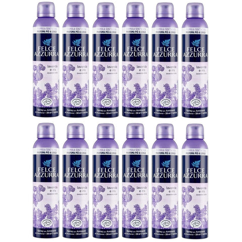 Felce Azzurra Deo Felce Azzurra 12er Pack Felce Azzurra Lavanda Deodorante Ambienti Lufterfrischer Spray Raumsprays Lavendel 250ml italienisch Original 8001280032066
