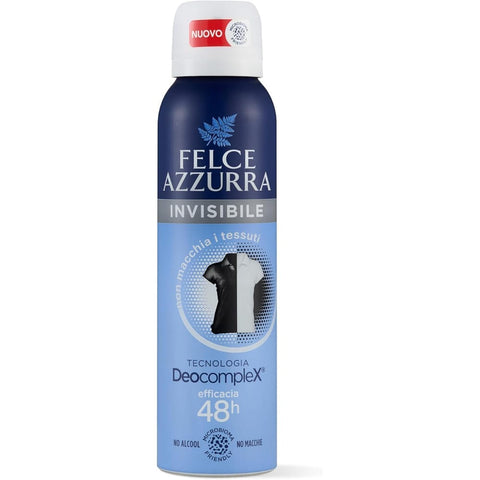 Felce azzurra Deo Felce Azzurra Invisible Deo Spray 48h – Anti-Flecken Deodorant ohne Alkohol, Microbiom-freundlich, Deocomplex Technologie, 12×150 ml 8001280031236