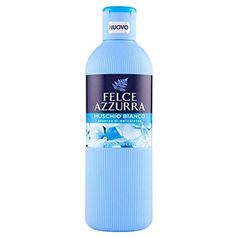 Felce Azzurra Bagnodoccia Moschus weiß – 6 Packungen mit 650 ml – insgesamt: 3900 ml Duschgel italienisch Original