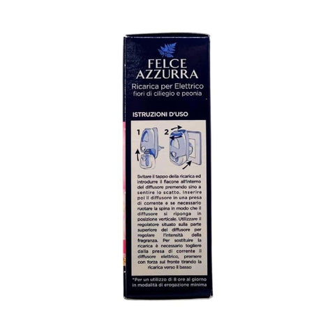 Felce Azzurra Fest & Flüssig 2x Felce Azzurra - Aria Di Casa, Ricarica Per Diffusore Elettrico, FIORI DI CILIEGIO & PEONIA 20ml Nachfüllpackung für elektrischen Diffusor  SONDERANGEBOT 8001280308420