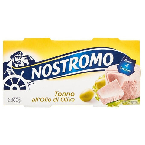 Felce azzurra 10er - Pack Nostromo Thunfisch Tonno all'Olio di Oliva, Thunfisch in Olivenöl, Dose + 1er - Pack Kostenlos Felce azzurra Talkumpuder, 100g - Beutel 2x160g Original italienisch