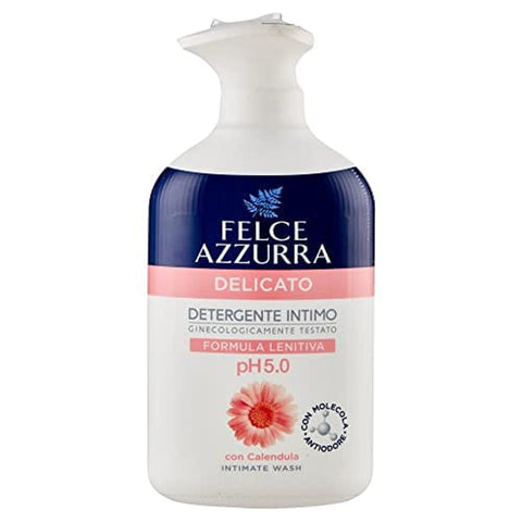 Felce Azzurra Intimduschen Felce Azzurra Paglieri Detergente Intimo Delicato Sanfter Intimreiniger Intimseife mit Ringelblume pH 5.0 Gynäkologisch Getestet 250ml Original italienisch 8001280022050