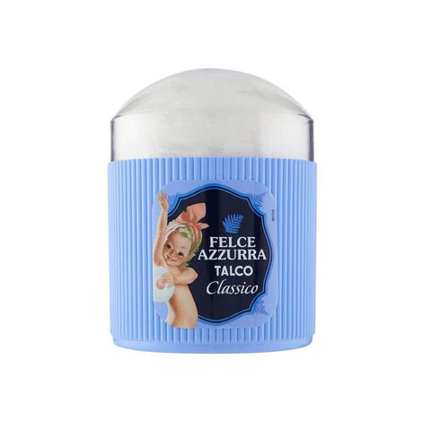Felce Azzurra Puder Felce Azzurra Paglieri Talco Classico con Piumino Körperpuder Klassisch Talkum mit Schwämmchen 250g Original italienisch 8001280026249