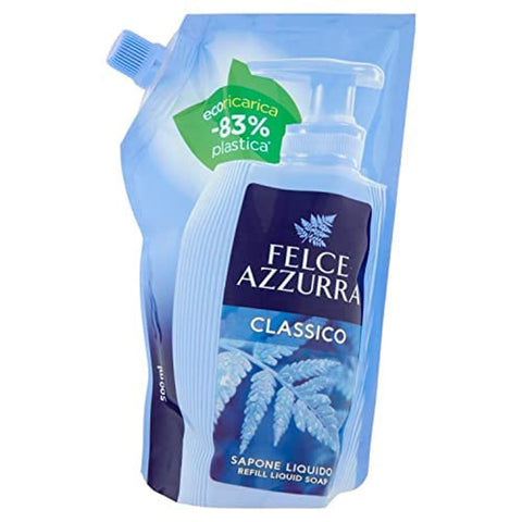 Felce Azzurra Seifen Felce Azzurra Ecoricarica Klassische Flüssigseife 500 ml italienisch Original 8001280062117