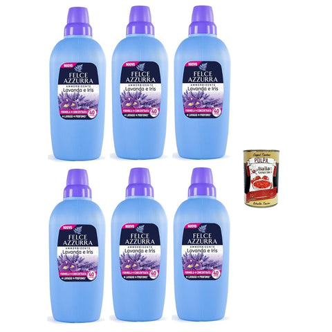 Felce azzurra Spezialwaschmittel Felce azzurra Lavendel und Iris Weichspüler 40 Wäschen 6x 2 LT italienisch Original 8001280034008