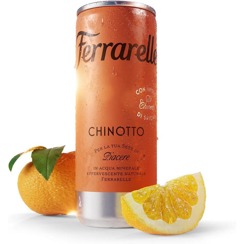 Ferrarelle Gassosa Cola & Limonade Ferrarelle Chinotto, Italienisches Erfrischungsgetränk mit Chinotto-Infusion, Sprudelwasser, 24x 250ml