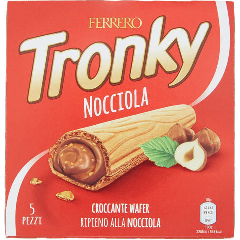 Ferrero Tronky Riegel Haselnuss Schokoriegel kekse kuchen schoko waffeln 5x 18g 3x Original italienisch