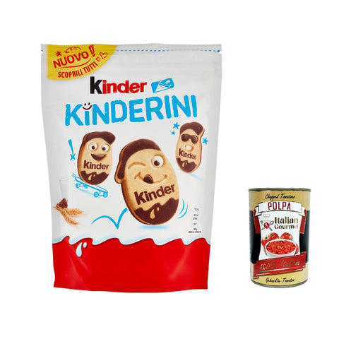 Ferrero Kinder Kinderini kekse Shortbread in Milch und Kakao 250 g 3x italienisch Original + kostenlos polpa 400 g