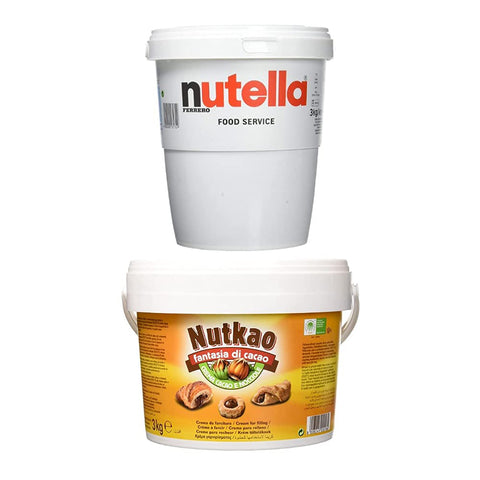 3 kg Jumbo Becher Nutella Ferrerro Brotaufstrich XXL Nougatcreme Ferrero 1x3kg Original italienisch Gebäck