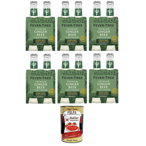 Fever-Tree Premium Cola & Limonade Fever-Tree Premium Ginger Beer Strong e Spicy 24x20 cl italienisch Original Pastasauce + kostenlos polpa 400 g 8032804040014