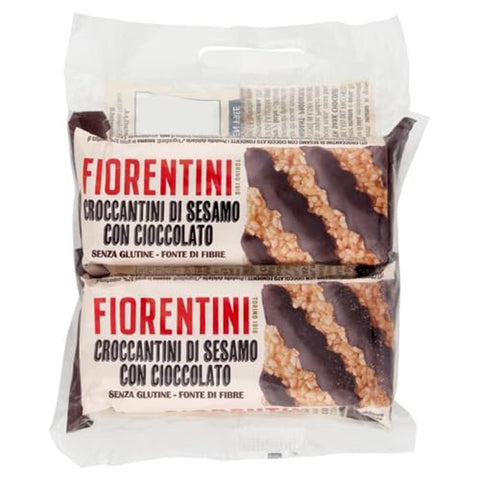 Fiorentini Flips Fiorentini Croccantini di Sesamo con Cioccolato Sesam Crunchies mit Schokolade 10x 120gr italienisch Original 8002885007398