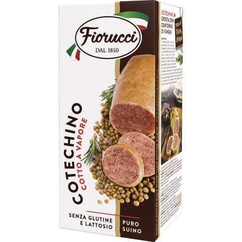 Fiorucci 0 Fiorucci COTECHINO Fiorucci - italienische Wurstspäzialität - Kochwurst aus Schweinefleisch 500 g italienisch Original 8007975003397