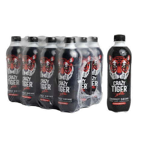 Fonti di Crodo 1931 Lemon SODA Energy Drinks Fonti di Crodo 1931 Lemon SODA Crazy Tiger Energy Drink Gusto Original, 12 wiederverschließbare PET Flaschen, 50 cl, Koffein, Taurin, Vitamine, 50% Zucker italienisch 8057192005223