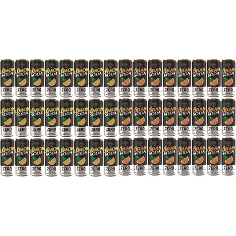 Fonti Di Crodo Limonade Fonti di Crodo Soda-Mix ZERO 48x330 ml (24x Lemon Soda und 24x Oran Soda) italienisch Original 8057192003977