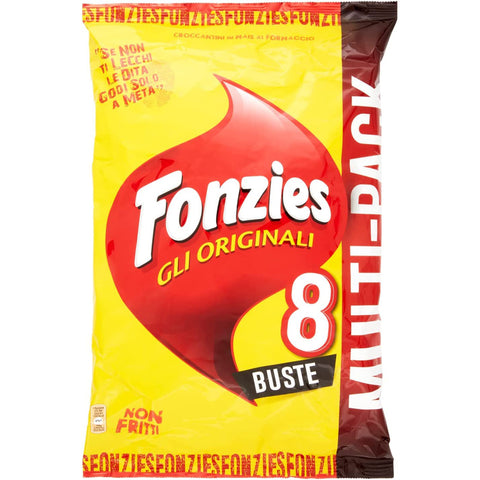 Fonzies mais Maissnack mit Käse chips 5 für 8 Portionstüten á Käsechips 40x23g Original italienisch