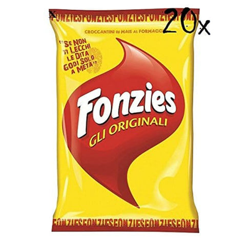 Fonzies Chips Fonzies Maissnack mit Käse 100g Käsechips chips mit mais italien snack 20x Original italienisch 4009267003089