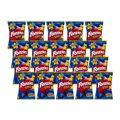 Fonzies Snack Kuchen & Backwaren Fonzies Stars - Limited Edition Sternförmige Mais- und Käsesnacks, limitierte Auflage 20x 160 g
