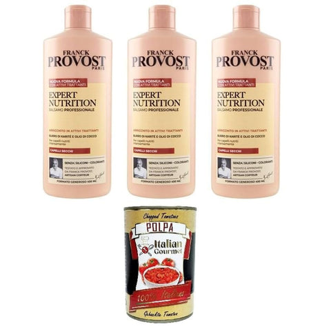 Franck Provost Spülungen & Conditioner Franck Provost Expert Nutrition Professional Conditioner 3x 450 ml Original italienisch inkl. Italian Gourmet Polpa 400g 0